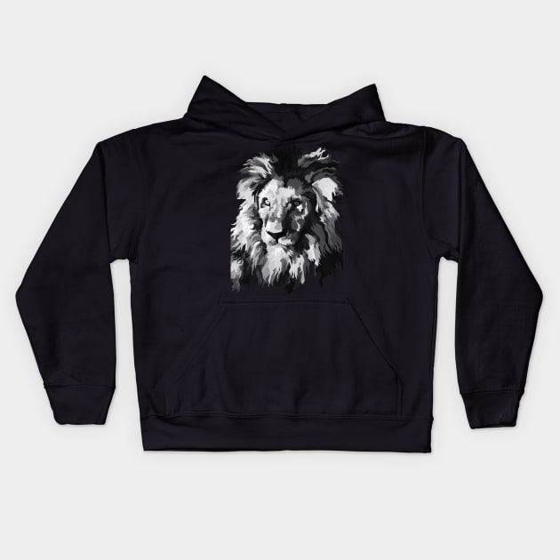 Lion head vintage Kids Hoodie by Danwpap2